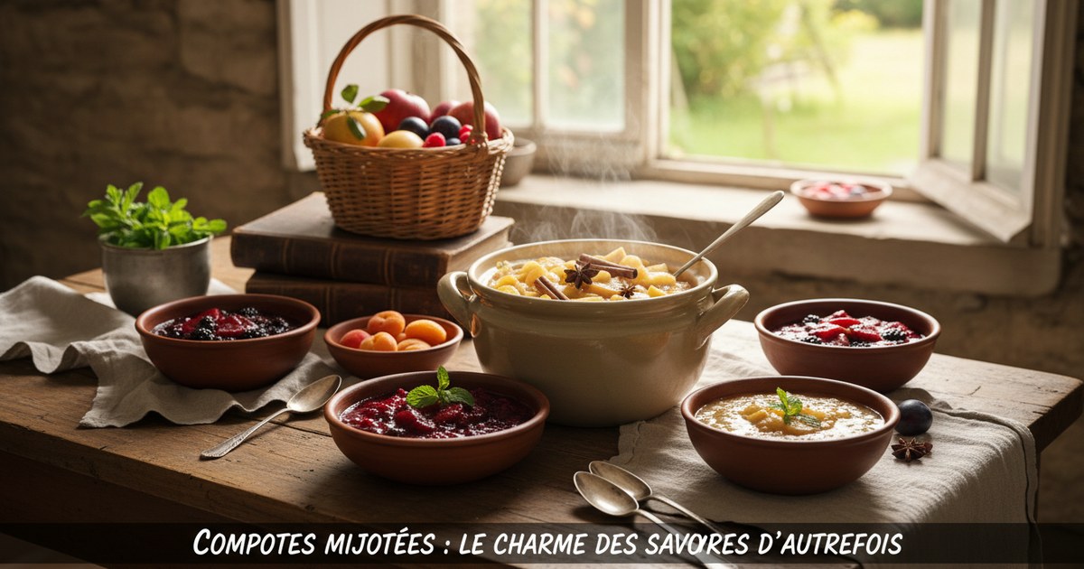 Compotes mijotées : le charme des saveurs d’autrefois